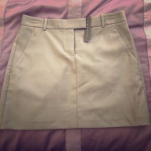 Theory Skirt, Wool blend, Size 2, Gray, Pewter